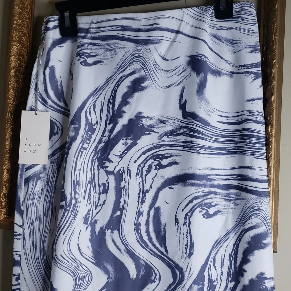 Women's Runched Satin Midi Slip Skirt - A New Day - Picture 9 of 9